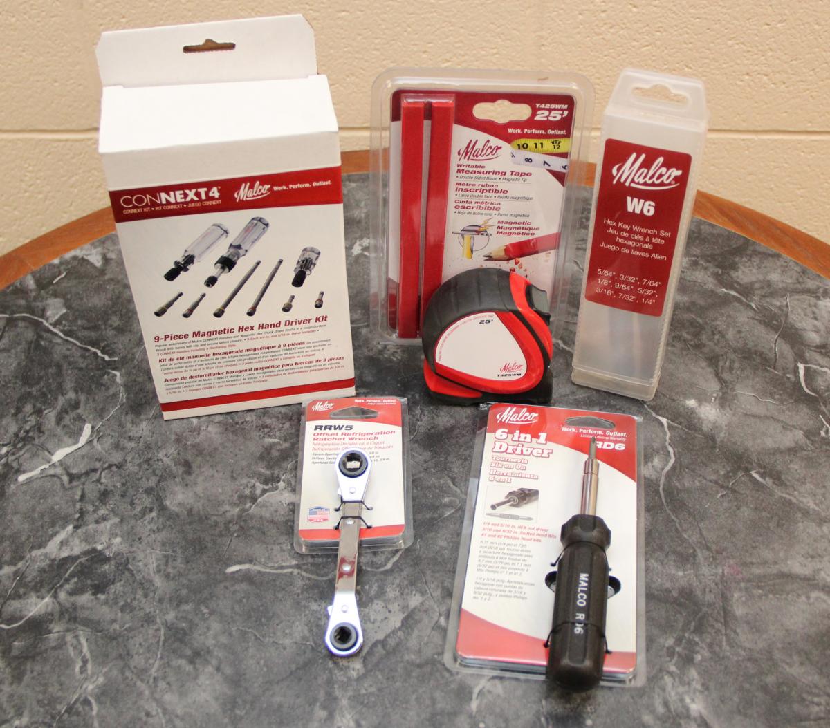 Tools that Malco Products provided to Jeremy Mullins.