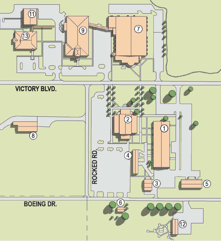 Newport Campus Map without the legend.