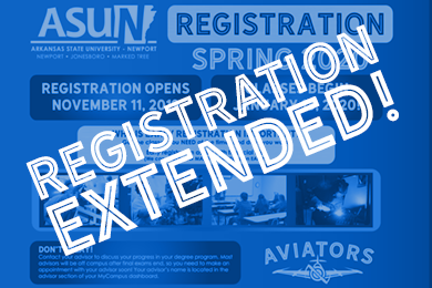 Registration Extended over graphic and images.